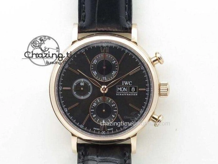 MIROTIME 0825 Fashionable Mark XVIII IW327002 V6F Best Edition White Dial On Black Leather Strap A 7312